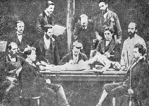 Заняття студентів анатомією в кінці XIX ст